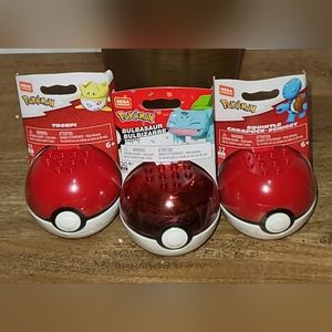 Mega Construx Pokemon 3pc Bundle